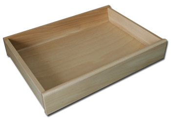 szuflada drewniana do prowadnic Tandem