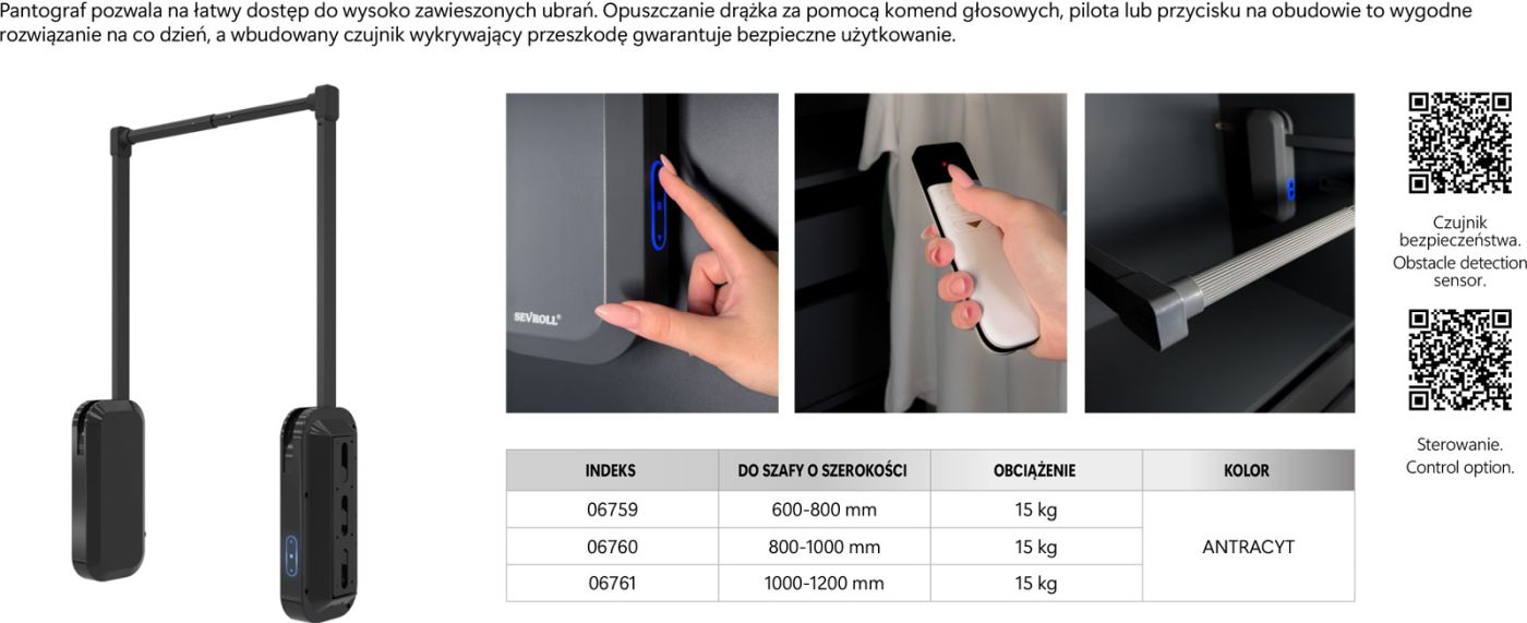 Pantograf Elektryczny QUEEN